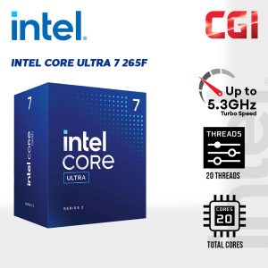 Intel Core Ultra 7 Processor 265F 20 Cores up to 5.3GHz LGA1851
